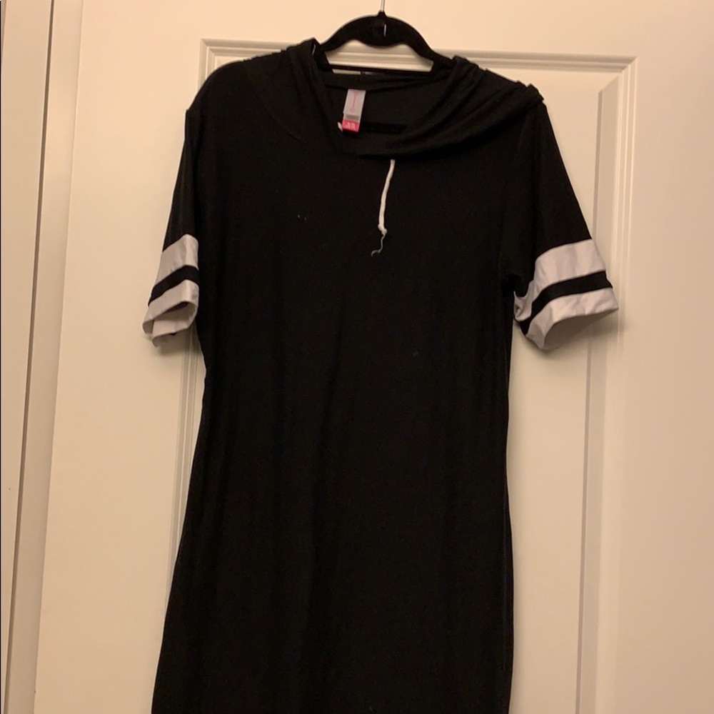 Hooded t shirt dress